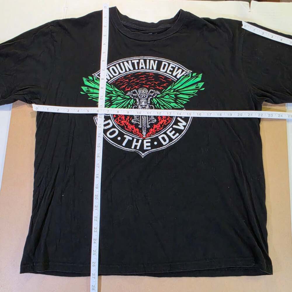 Mountain Dew 'Do The Dew' Skeleton Motorcycle Graphic T-Shirt